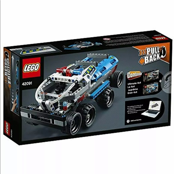 RETIRED NIB LEGO Technic Police Pursuit 42091 Building Kit (120 Pieces) - Picture 4 of 8